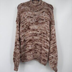Show Me Your Mumu Women's Tan and Pink Jumper woman’s size small sweater